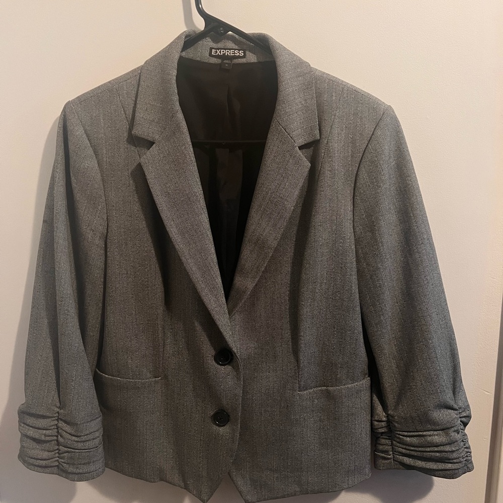 Express Charcoal Blazer